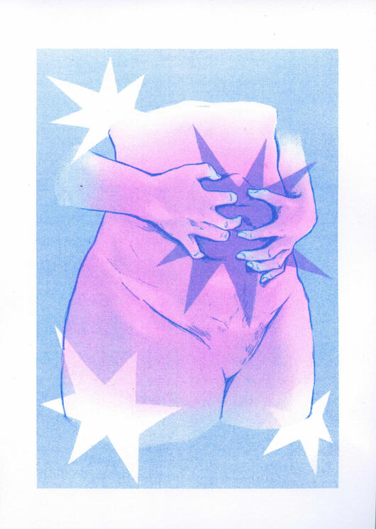 &quot;Is this body even mine?&quot; Pink 2025, a4 Riso