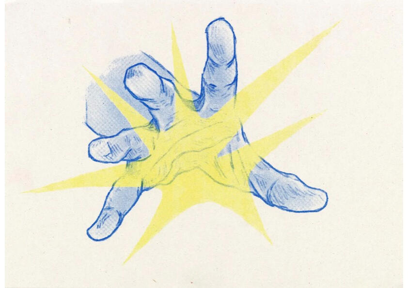 &quot;Take&quot; 2024, A4 Risograph